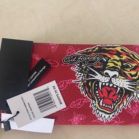 NWT Ed Hardy Wristlet Wallet - Picture 4 of 4